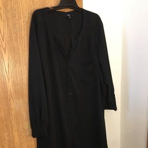 5X ELLOS BUTTON DOWN POLY SHIRT/ JACKET!